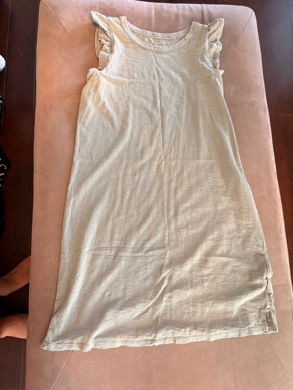 Universal Thread Sage Green Ruffle Sleeve T-Shirt Dress Size M